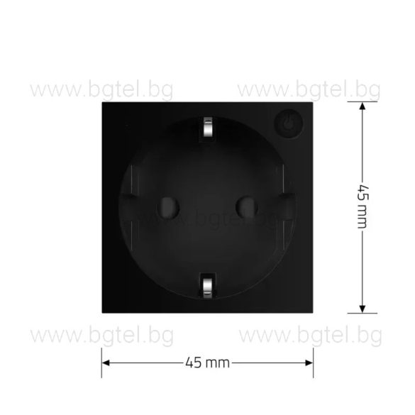 Механизъм управляем контакт ZigBee - ЧЕРЕН - LIVOLO VL-FCTC16AZ-2BP