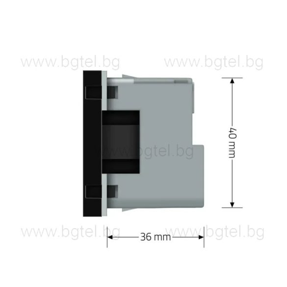 Механизъм управляем контакт ZigBee - ЧЕРЕН - LIVOLO VL-FCTC16AZ-2BP
