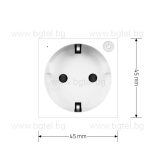 Механизъм управляем контакт ZigBee - БЯЛ - LIVOLO VL-FCTC16AZ-2WP