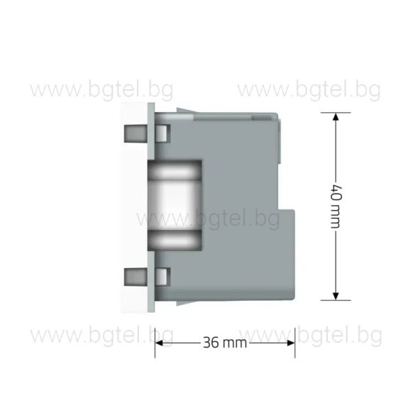 Механизъм управляем контакт ZigBee - БЯЛ - LIVOLO VL-FCTC16AZ-2WP