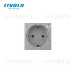 Механизъм управляем контакт ZigBee - СИВ - LIVOLO VL-FCTC16AZ-2IP