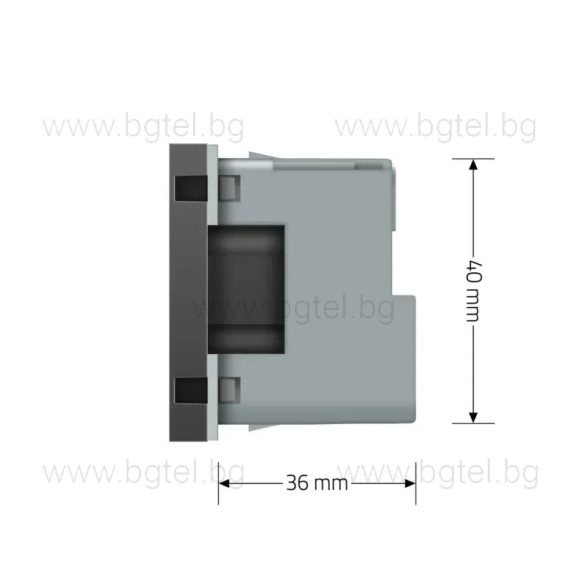 Механизъм управляем контакт ZigBee - СИВ - LIVOLO VL-FCTC16AZ-2IP