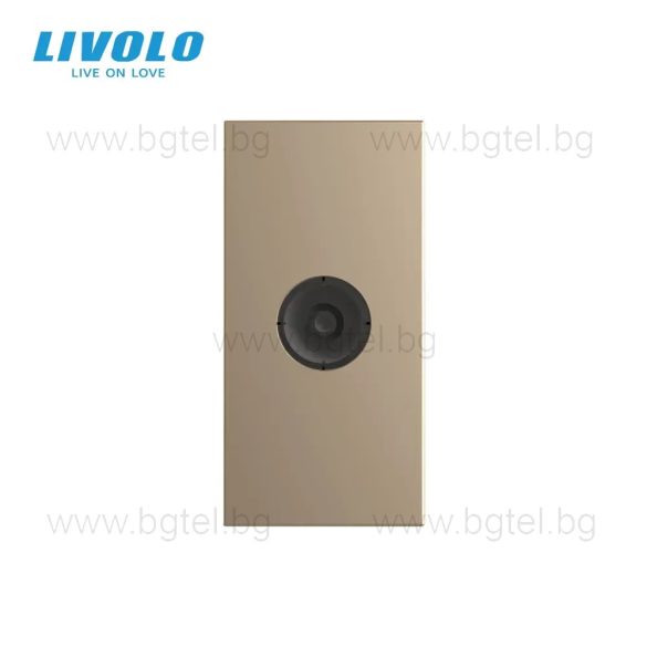 Механизъм единична TV розетка 1/2 - ЗЛАТИСТ - LIVOLO C7-1V-13 / VL-FCTV-1AP