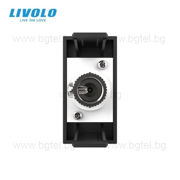 Механизъм единична TV розетка 1/2 - ЧЕРЕН - LIVOLO C7-1V-12 / VL-FCTV-1BP