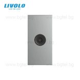 Механизъм единична TV розетка 1/2 - СИВ - LIVOLO C7-1V-15 / VL-FCTV-1IP