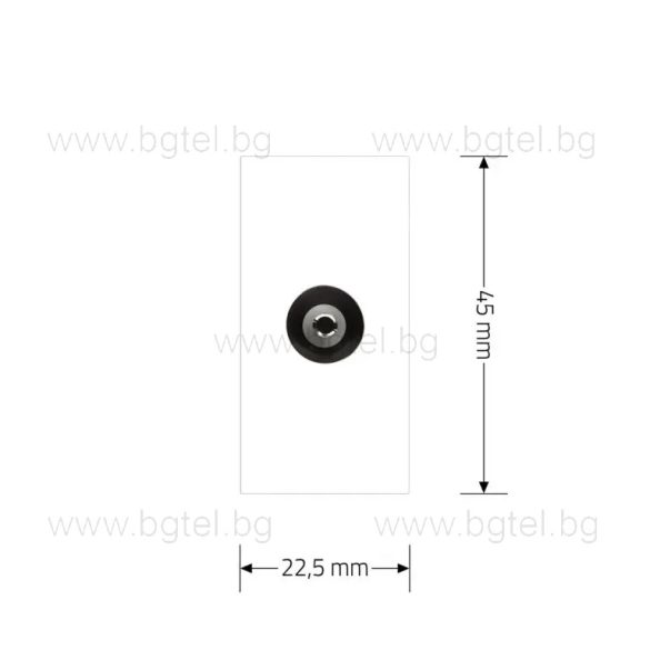 Механизъм единична TV розетка 1/2 - БЯЛ - LIVOLO C7-1V-11 / VL-FCTV-1WP