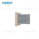 МЕХАНИЗЪМ ЕДИНИЧЕН USB МОДУЛ 1/2 - ЗЛАТИСТ - LIVOLO VL-C7-1USB-13 / VL-FCUA-1AP