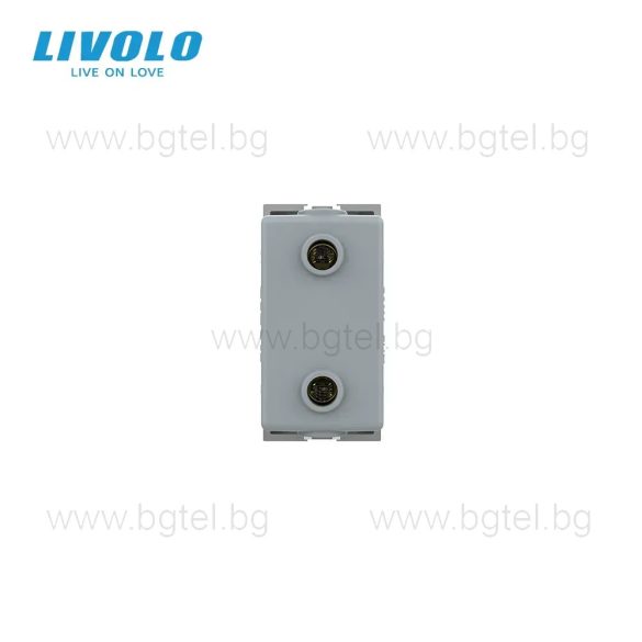 МЕХАНИЗЪМ ЕДИНИЧЕН USB МОДУЛ 1/2 - СИВ - LIVOLO VL-C7-1USB-15 / VL-FCUA-1IP