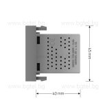 МЕХАНИЗЪМ ЕДИНИЧЕН USB МОДУЛ 1/2 - СИВ - LIVOLO VL-C7-1USB-15 / VL-FCUA-1IP