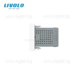 МЕХАНИЗЪМ ЕДИНИЧЕН USB МОДУЛ 1/2 - БЯЛ - LIVOLO VL-C7-1USB-11 / VL-FCUA-1WP