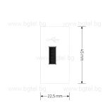 МЕХАНИЗЪМ ЕДИНИЧЕН USB МОДУЛ 1/2 - БЯЛ - LIVOLO VL-C7-1USB-11 / VL-FCUA-1WP