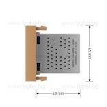 МЕХАНИЗЪМ ДВОЕН USB МОДУЛ - ЗЛАТИСТ - LIVOLO VL-C7-2USB-13 / VL-FCUA-2AP
