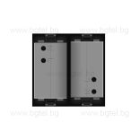 МЕХАНИЗЪМ ДВОЕН USB МОДУЛ - ЧЕРЕН - LIVOLO VL-C7-2USB-12 / VL-FCUA-2BP