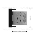 МЕХАНИЗЪМ ДВОЕН USB МОДУЛ - ЧЕРЕН - LIVOLO VL-C7-2USB-12 / VL-FCUA-2BP