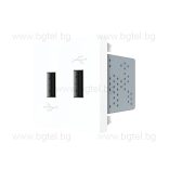 МЕХАНИЗЪМ ДВОЕН USB МОДУЛ - БЯЛ - LIVOLO VL-C7-2USB-11 / VL-FCUA-2WP