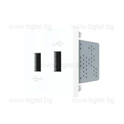   МЕХАНИЗЪМ ДВОЕН USB МОДУЛ - БЯЛ - LIVOLO VL-C7-2USB-11 / VL-FCUA-2WP