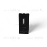 Механизъм 1/2 USB Type A+C модул 20W Черен VL-FCUA.UC-1BP LIVOLO