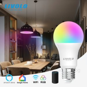 Wi-Fi Smart LED Лампа LIVOLO RGB+W 9W VL-SHQ012