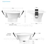 Wi-Fi Smart LED Панел за вграждане LIVOLO RGB 9W VL-SHQ014