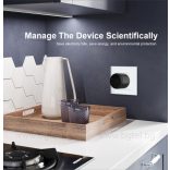 SMART WI-FI Преходен адаптер LIVOLO 16A с таймер и електромер VL-SHS001 черен