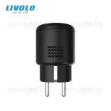SMART WI-FI Преходен адаптер LIVOLO 16A с таймер и електромер VL-SHS001 черен