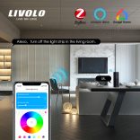 Комплект влагозащитена Smart RGB LED Лента с контролер и захранващ USB кабел LIVOLO 7W 2м IP67 VL-XL001