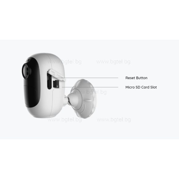 Reolink Argus 2E - 3MP Безжична (WiFi) камера с вградена батерия, микрофон, слот за micro SD карта и датчик за движение